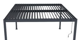 Bioklimatická pergola G21 Austin 4x4 m, antracitová hliníková