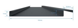 Bioklimatická pergola G21 Austin 4x4 m, antracitová hliníková