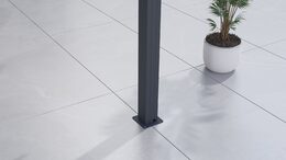 Bioklimatická pergola G21 Austin 4x4 m, antracitová hliníková