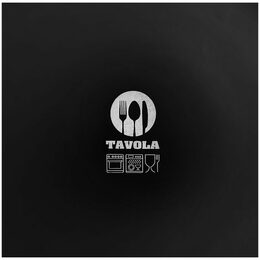 HIT Jídelní sada talířů 18 ks matná černá HT-24327160