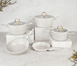 BERLINGERHAUS Sada nádobí s titanovým povrchem 10 ks Sahara Collection BH-8080