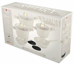 BERLINGERHAUS Sada nádobí s titanovým povrchem 10 ks Sahara Collection BH-8080