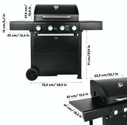 BERLINGERHAUS Plynový gril Outdoor 4 hořáky BH-8605