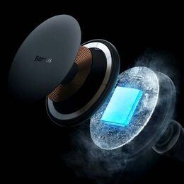 Magnetický držák Baseus do ventilační mřížky s nabíječkou USB-A 15W+25W černý