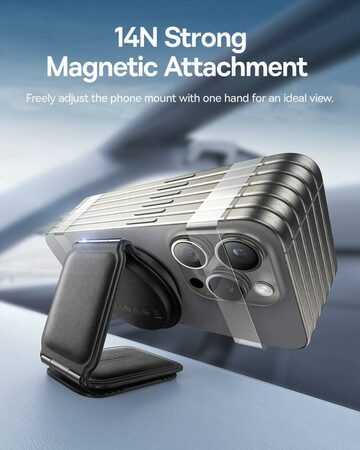 Magnetický držák do auta s bezdrátovým nabíjením Baseus PrimeTrip C02 černý