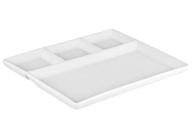 HIT Servírovací talíř dělený porcelán 26 x 20 cm HT-23471987
