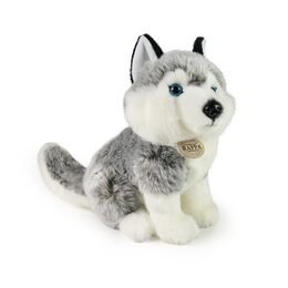Rappa Plyšový pes husky sedící 30 cm ECO-FRIENDLY