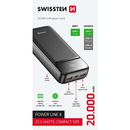 POWER LINE Powerbanka 20000mAh SWISSTEN